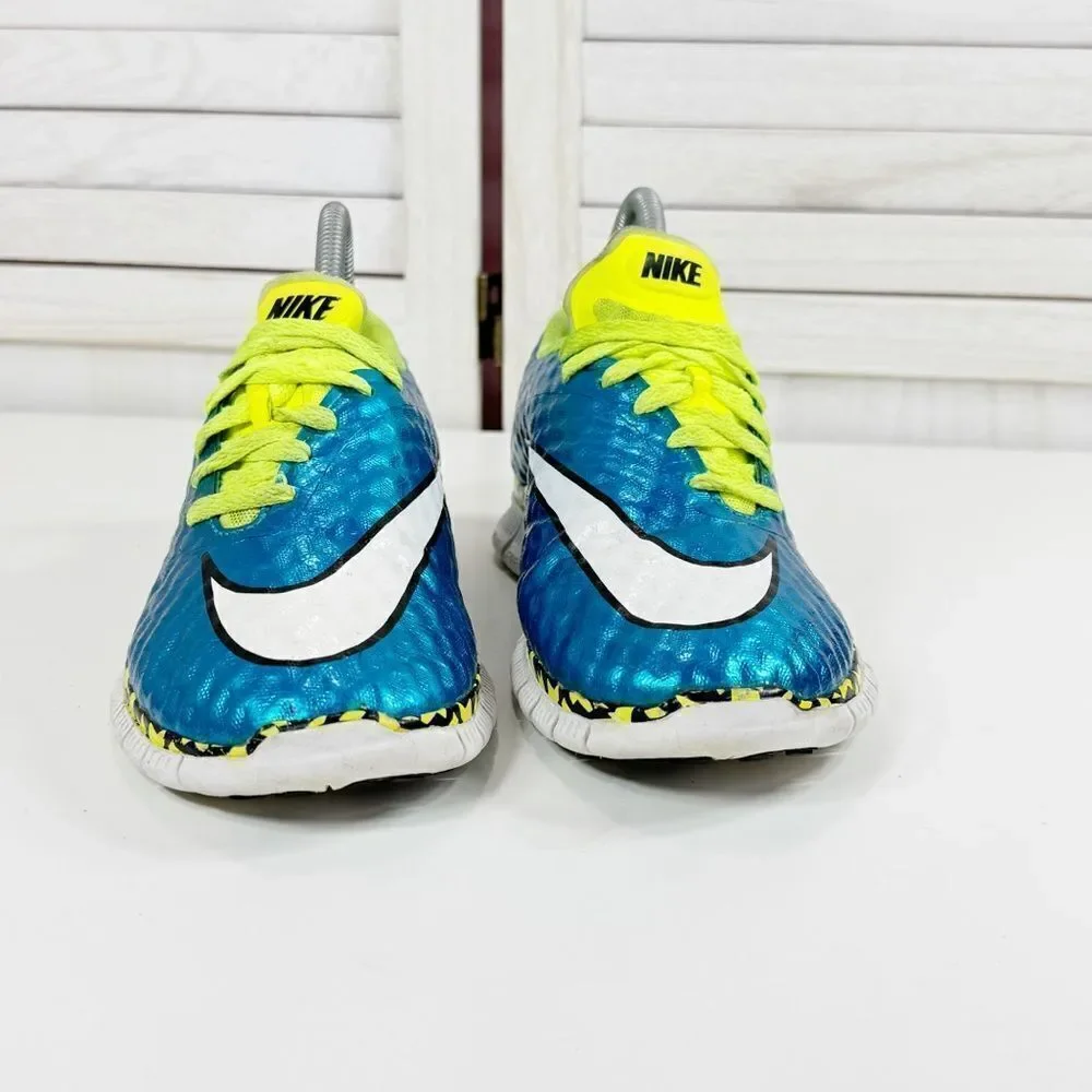 Nike Free Hypervenom GS Sneakers Blue Lagoon 5Y Big‎ Kids 705390-401